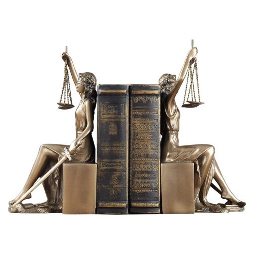 Držiaky na knihy Lady Justice - 2ks