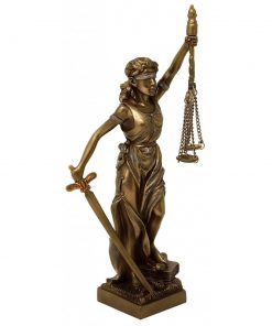 "Mini Lady Spravodlivosti Bronzová Socha (20 cm)"