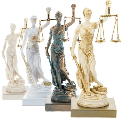 Socha Greece Justice Lady "Viktória" vysoká 28cm a 38cm