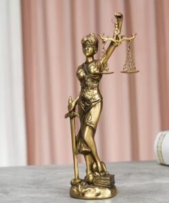 Alternative view of Soška Lady Justice "Silveria" a "Goldina" (20 cm)